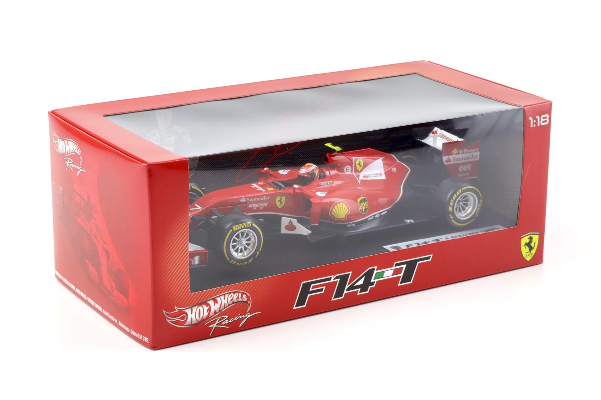 1:18 Hot Wheels F1 Ferrari F14-T K.Raikkonen #7 red 2014