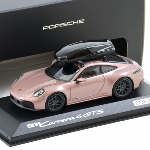 1:43 Minichamps Porsche 911 992.2 Carrera 4 GTS with roof-box Frozenberry WAP DEALER