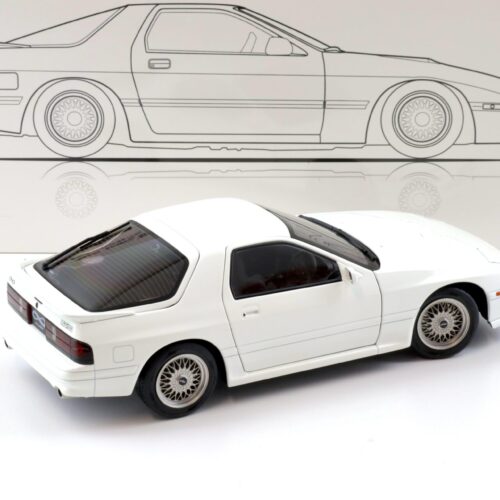 1:18 WHELART Mazda Savanna RX-7 FC3S Coupe white/ silver wheels