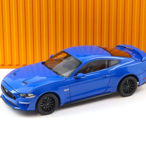 1:18 Diecast Masters 2019 Ford Mustang GT 5.0 Coupe RHD Kona blue metallic