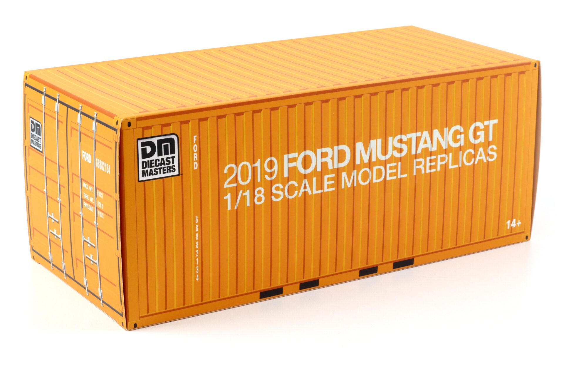 1:18 Diecast Masters 2019 Ford Mustang GT 5.0 Coupe RHD Kona blue metallic