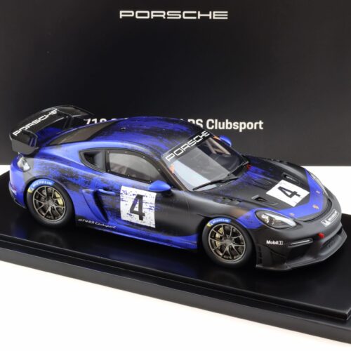 1:18 Spark Porsche 718 (982) Cayman GT4 RS Clubsport #4 schwarz / purple WAP DEALER