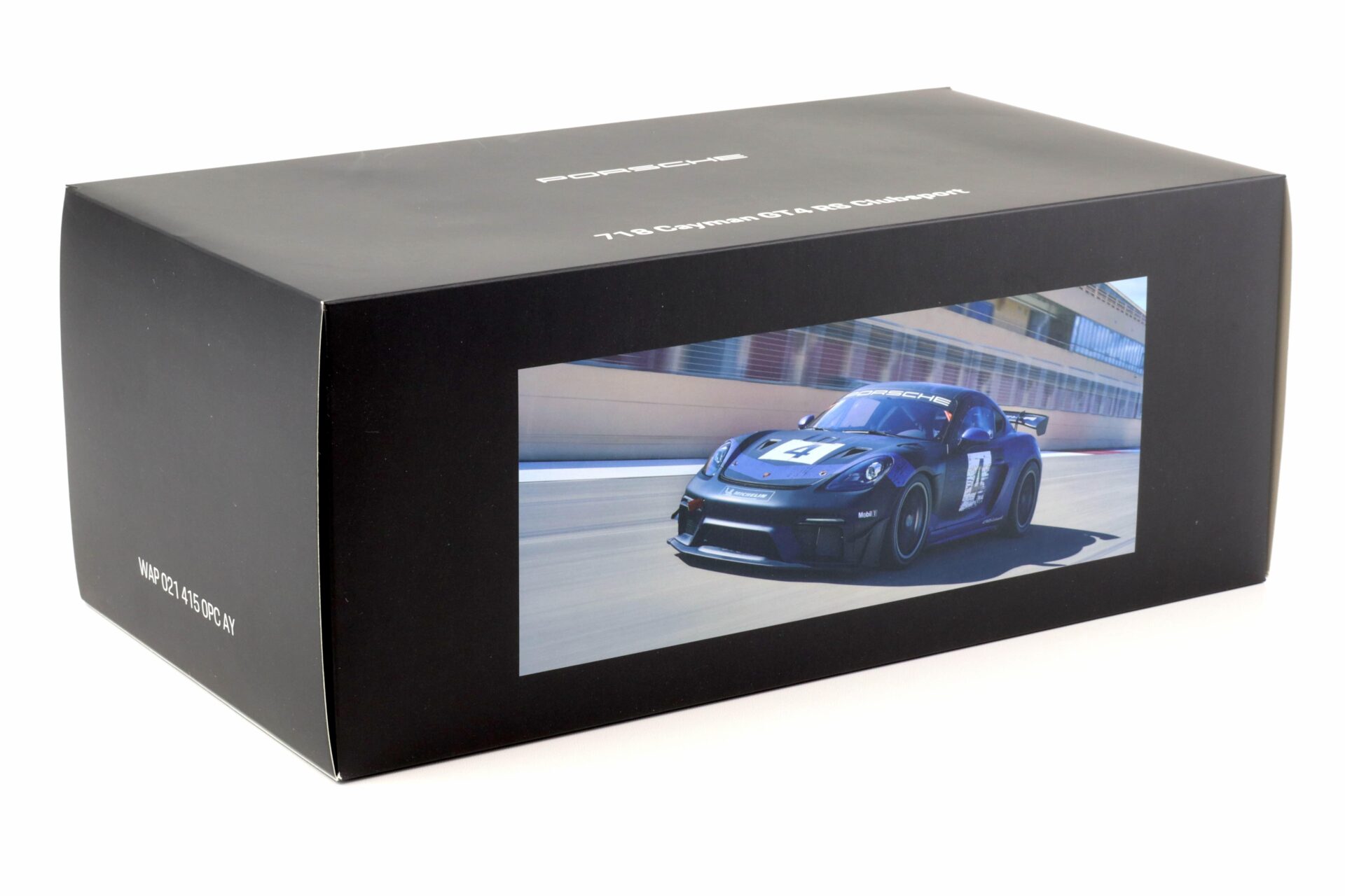 1:18 Spark Porsche 718 (982) Cayman GT4 RS Clubsport #4 schwarz / purple WAP DEALER