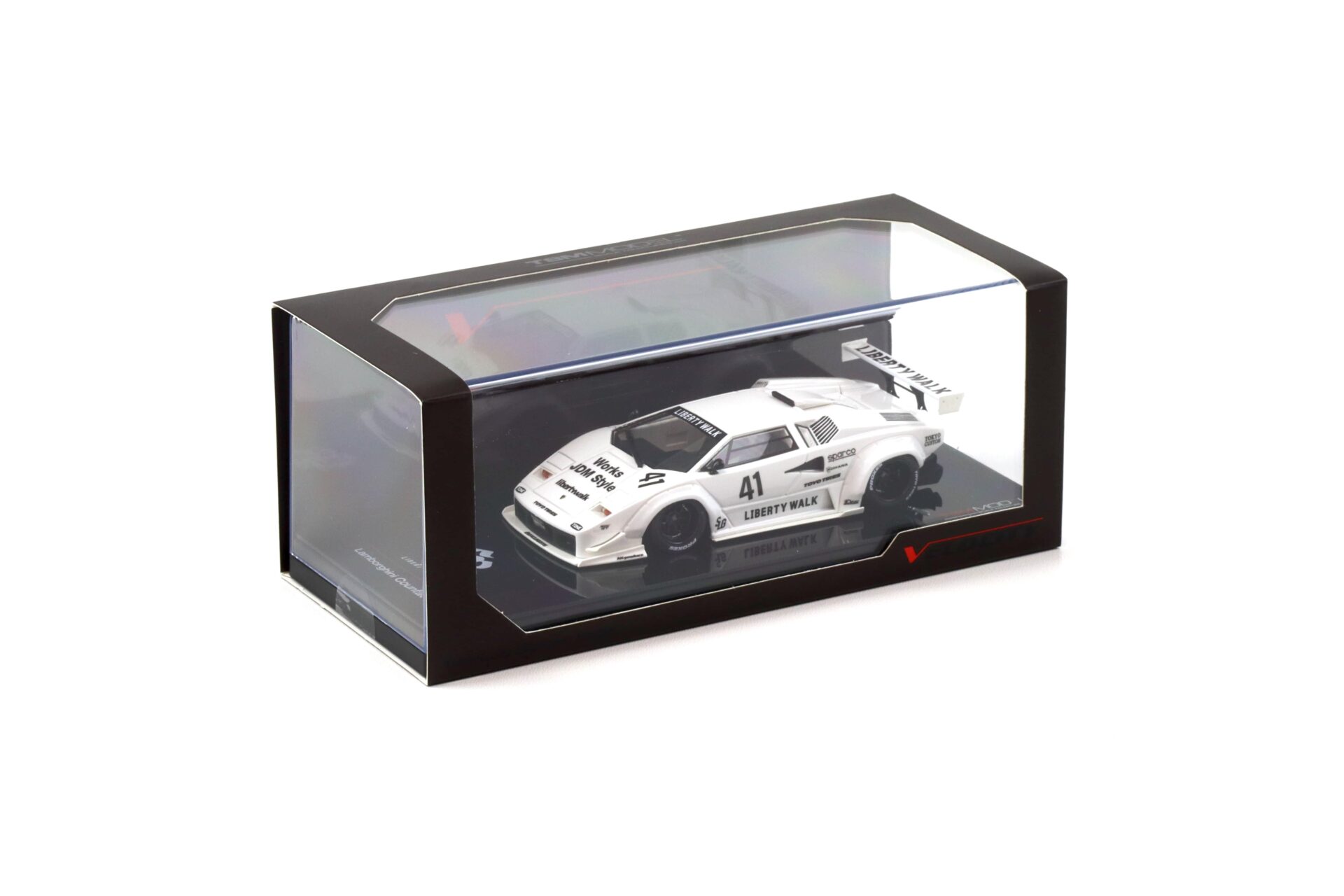 1:43 TSM Model Lamborghini Countach LB-WORKS 2024 Tokyo Auto Salon white TSMV0024