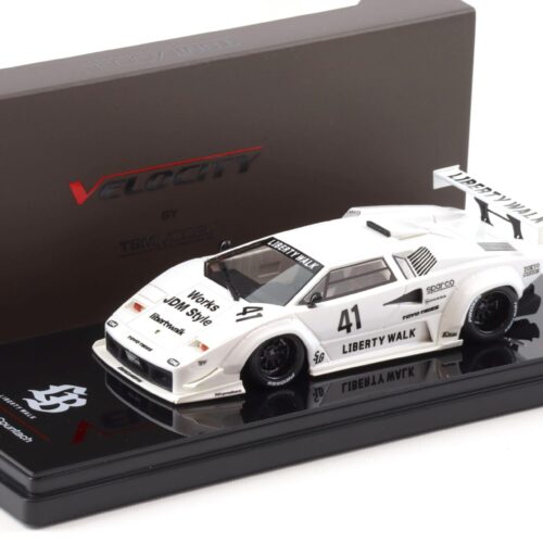 1:43 TSM Model Lamborghini Countach LB-WORKS 2024 Tokyo Auto Salon white TSMV0024