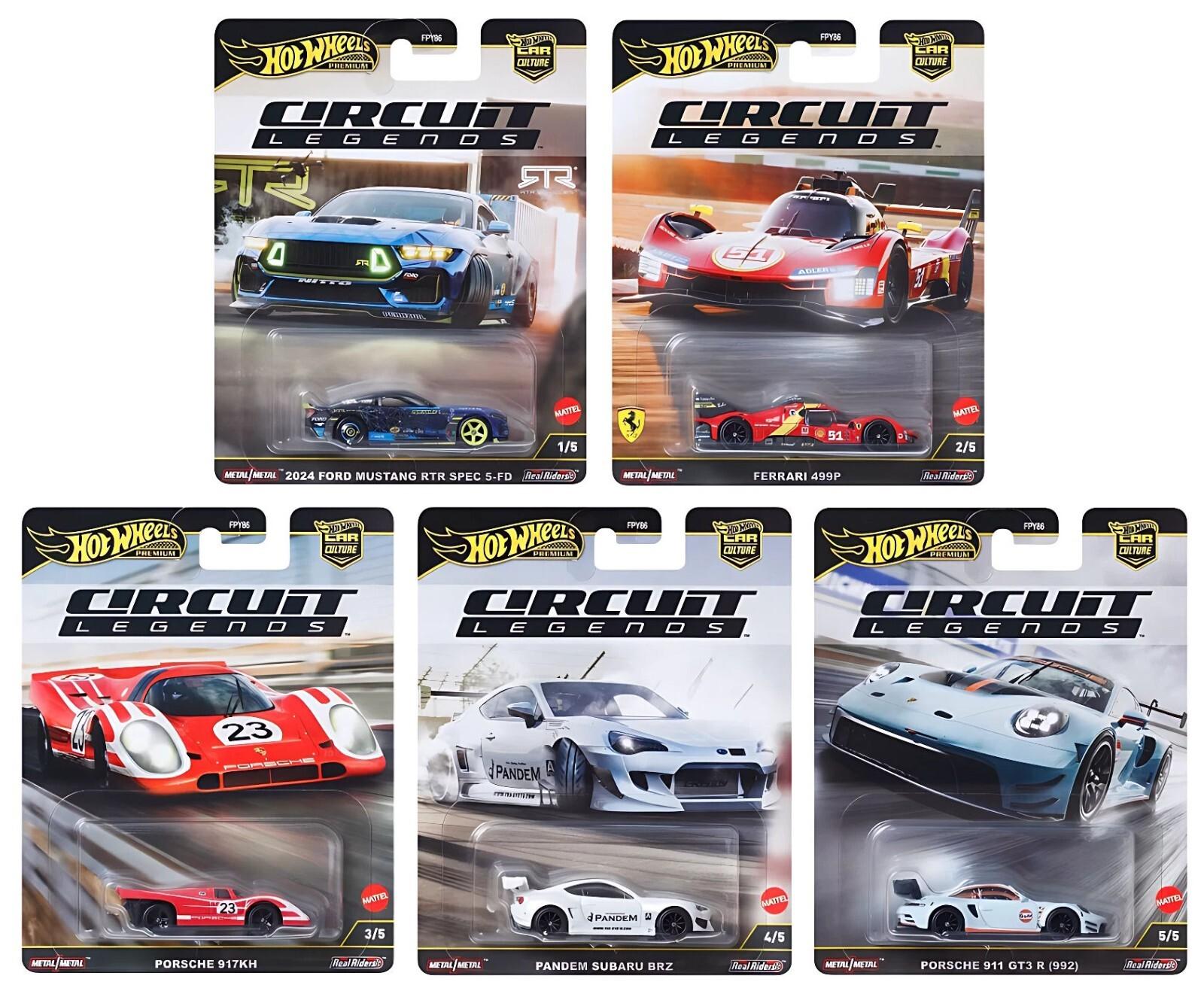ID 101829 orig 1.jpg 1:64 Hot Wheels Premium 2025 Circuit Legends Set 5 pcs. FPY86-976K Ferrari, Porsche