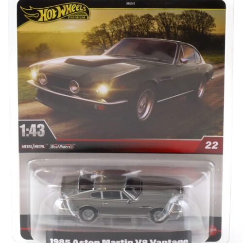 1:43 Hot Wheels Premium 2025 Real Riders HWT12 Aston Martin V8 Vantage 1985 grey