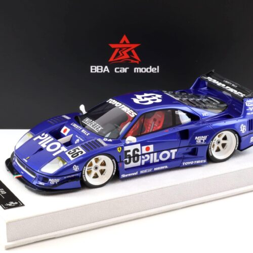 1:18 BBA Model Ferrari F40 LB Works LBWK blue PILOT with display - Limited 30 pcs.