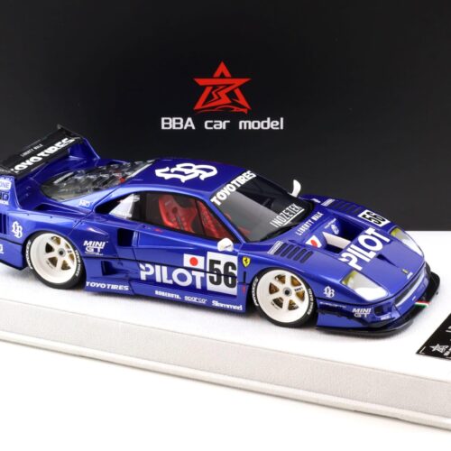 1:18 BBA Model Ferrari F40 LB Works LBWK blue PILOT with display - Limited 30 pcs.