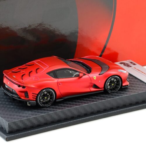 1:43 BBR Ferrari 812 Competizione Rosso Enzo red matt with Carbon base - Limited 17 pcs.