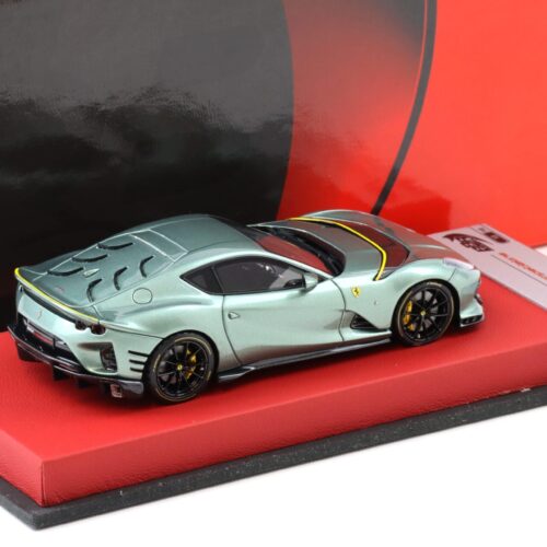 1:43 BBR Ferrari 812 Competizione Verde Medio gloss with leather base - Limited 16 pcs.