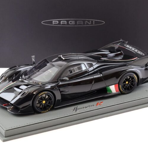 1:18 BBR Pagani Huayra R Nero Lucido gloss black/ Carbon roof with display - Limited 100 pcs.