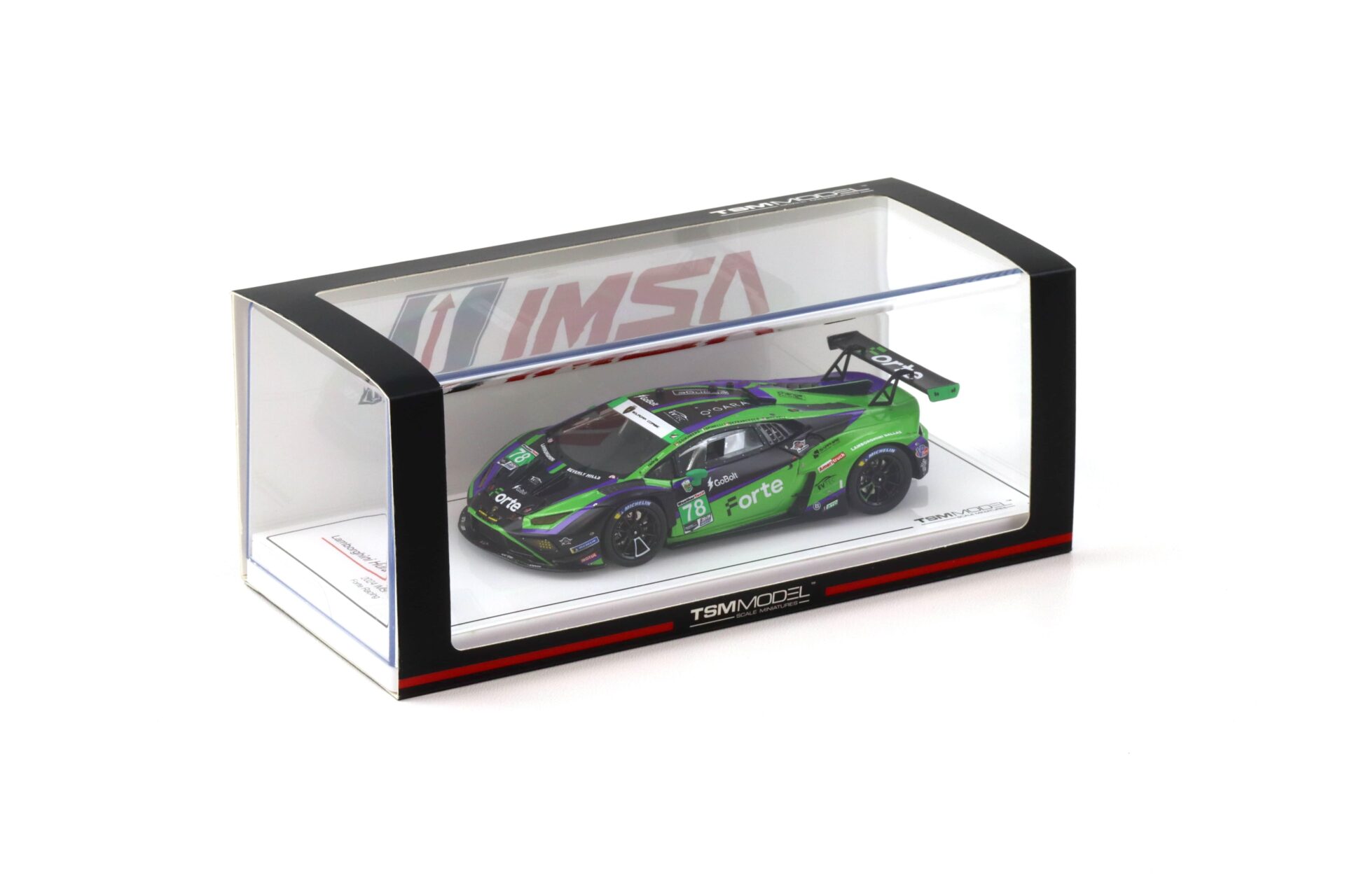 1:43 TSM Model Lamborghini Huracan GT3 EVO2 #78 IMSA Daytona 2024 Forte Racing TSM430807