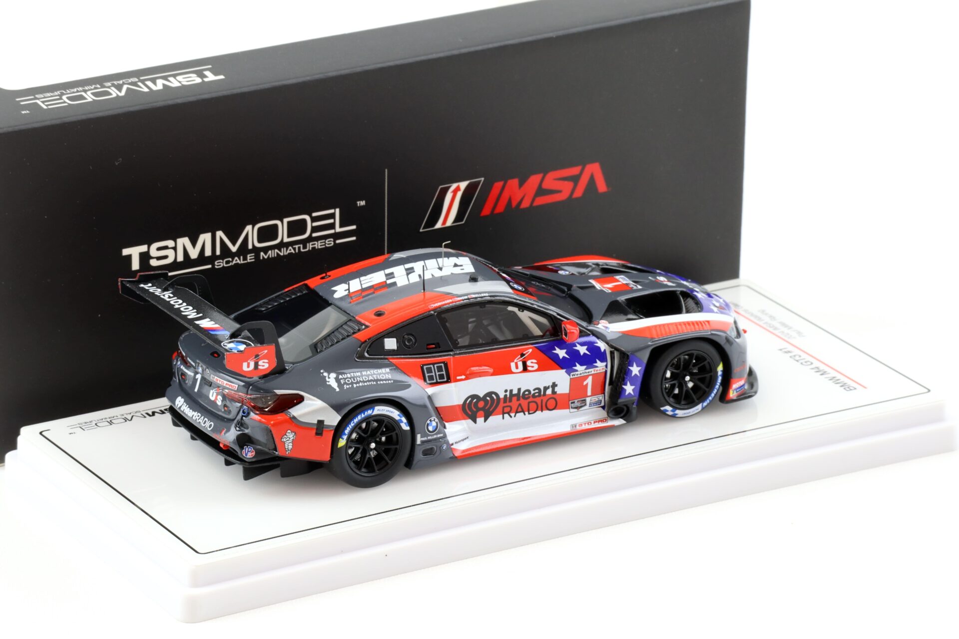 1:43 TSM Model BMW M4 GT3 #1 IMSA 2024 Watkins Glen Raul Miller Racing TSM430838