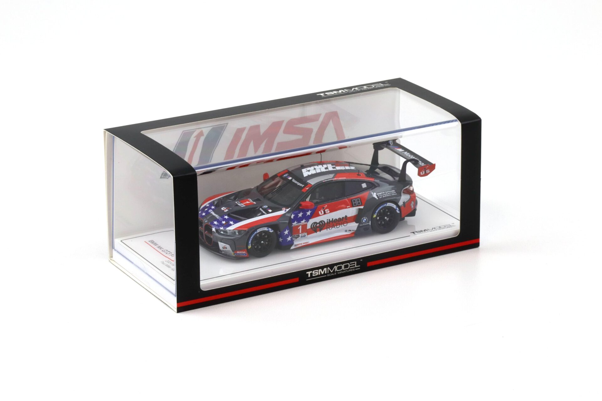 1:43 TSM Model BMW M4 GT3 #1 IMSA 2024 Watkins Glen Raul Miller Racing TSM430838