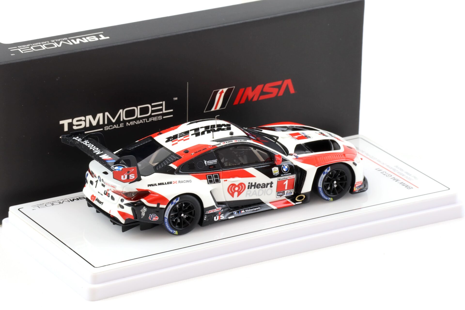 1:43 TSM Model BMW M4 GT3 #1 IMSA Daytona 24h GTD Pro 3rd Place Paul Miller Racing TSM430786