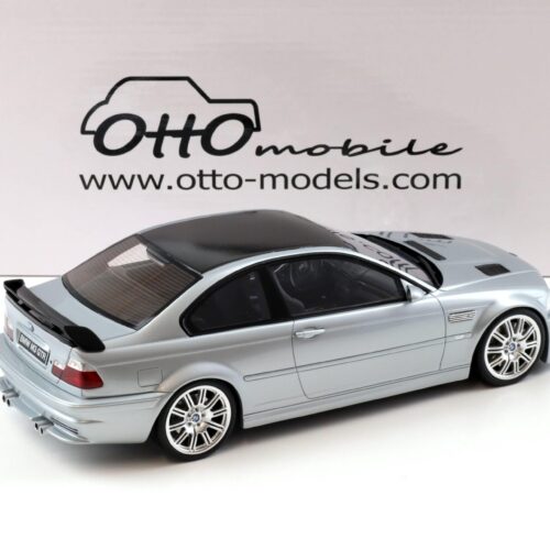1:18 OTTO mobile OT1128 BMW M3 GTR E46 Street Version Titan silver 2001