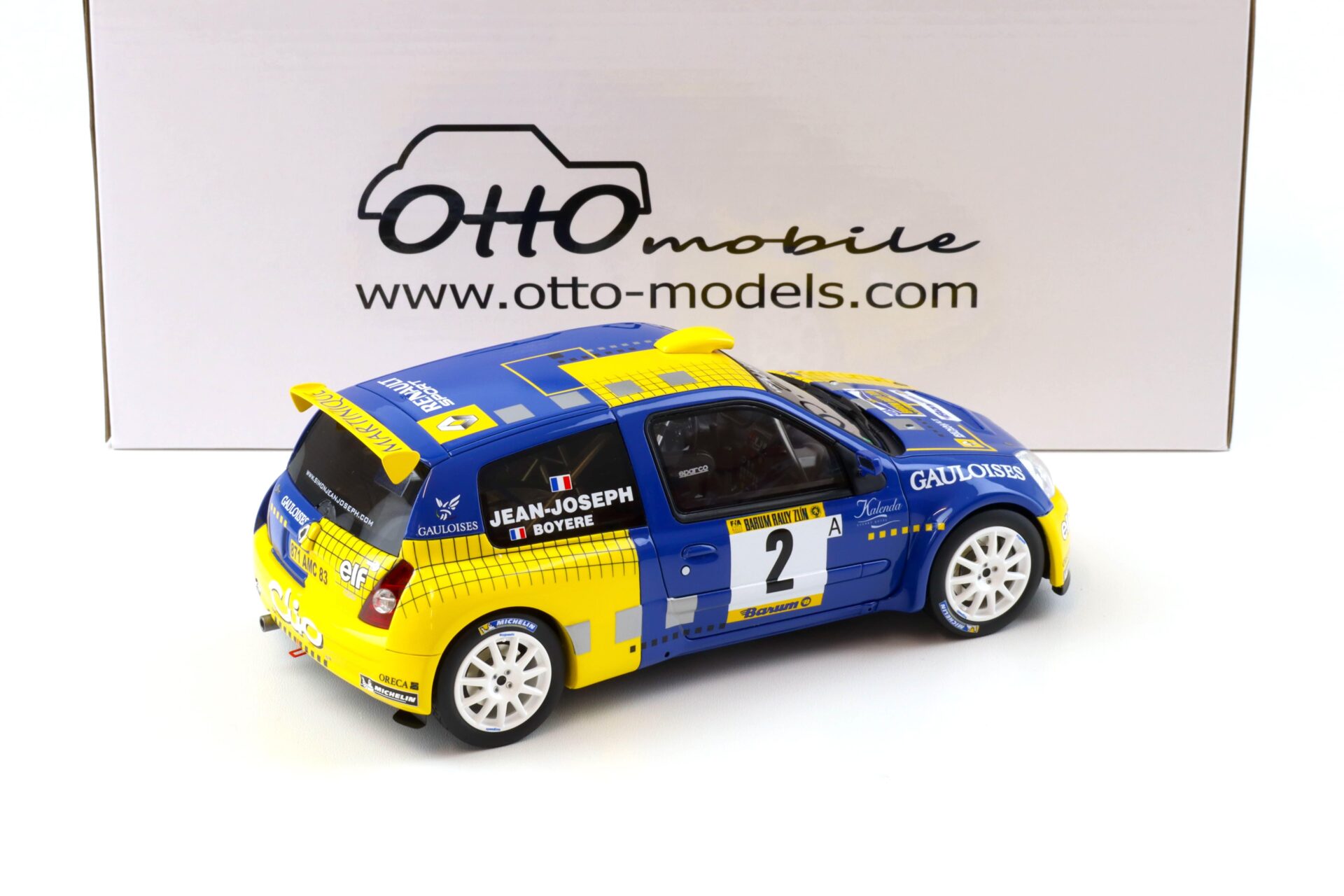1:18 OTTO mobile OT1152 Renault Clio S1600 Barum Rally #2 Jean-Joseph 2004