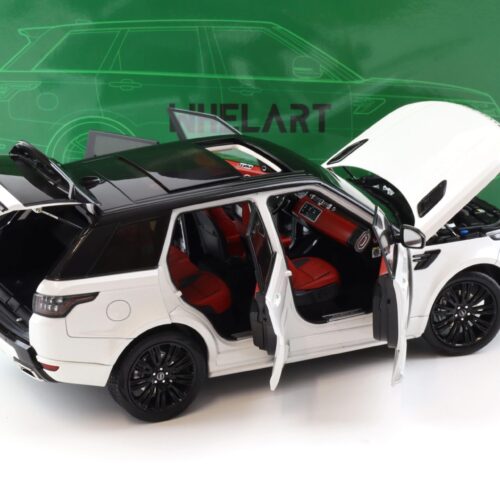 1:18 WHELART Range Rover Sport 2018 white / black wheels DIECAST