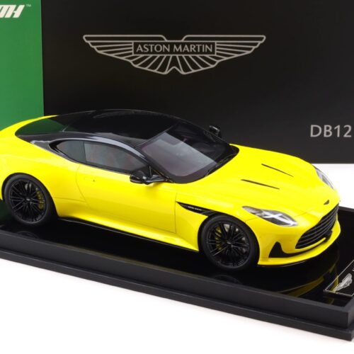 1:18 Motorhelix Aston Martin DB12 Coupe 2023 yellow - Limited 69 pcs.