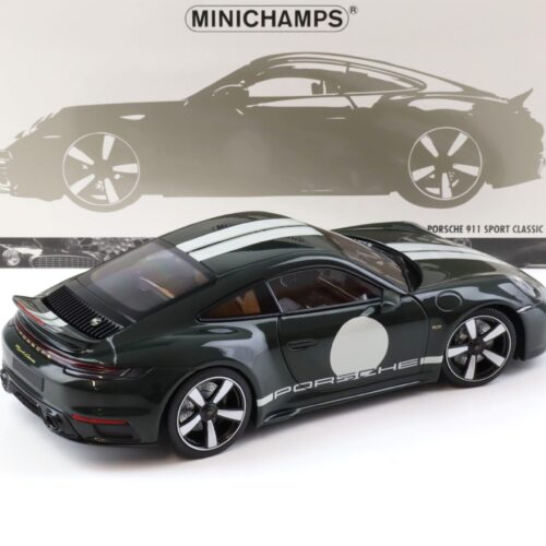 1:18 Minichamps Porsche 911 992 Sport Classic Coupe 2022 green metallic