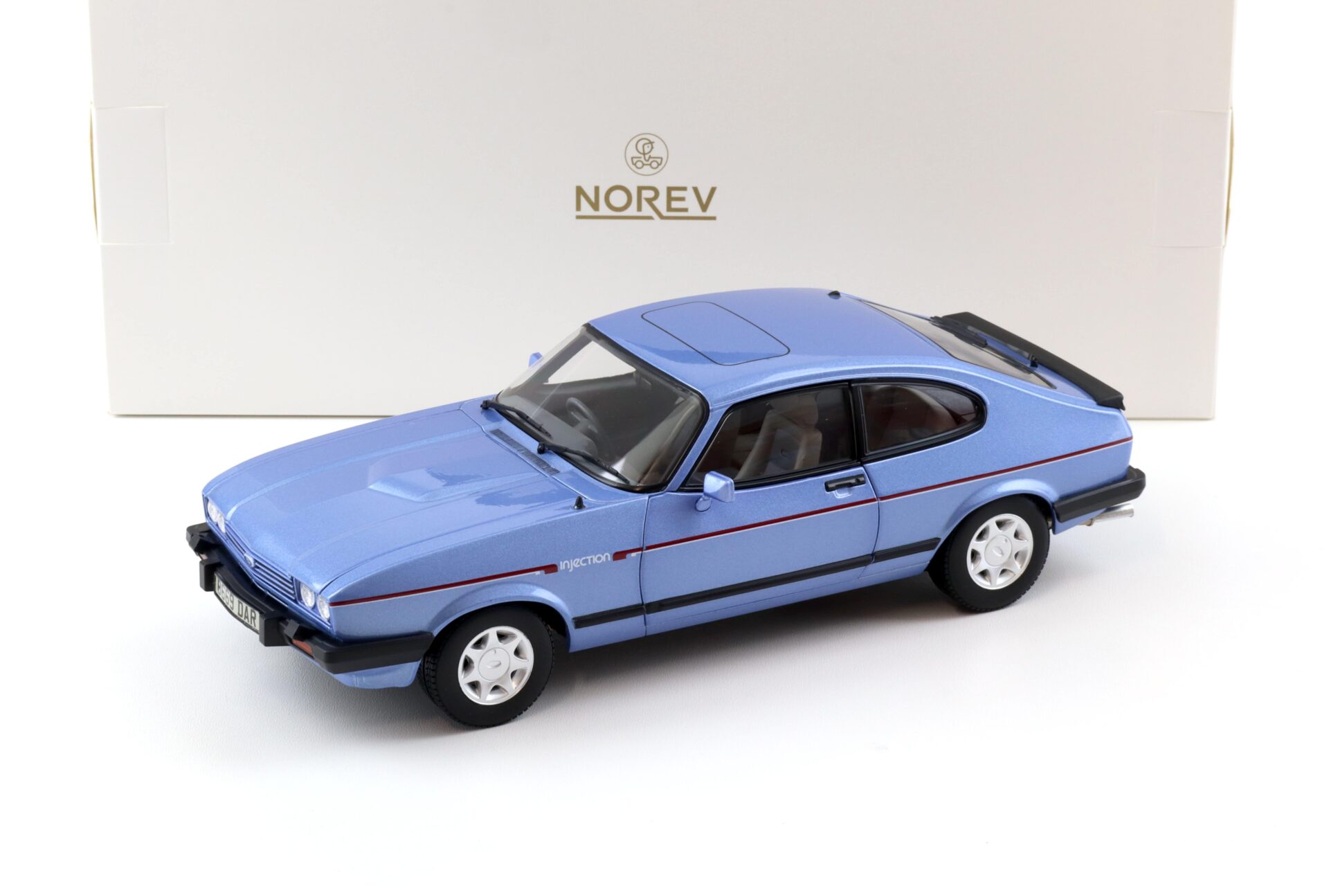 1:18 Norev Ford Capri MKIII 2.8i Injection 1984 RHD Paris blue metallic