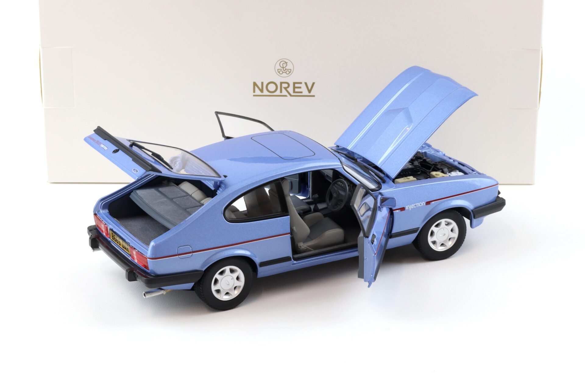 1:18 Norev Ford Capri MKIII 2.8i Injection 1984 RHD Paris blue metallic