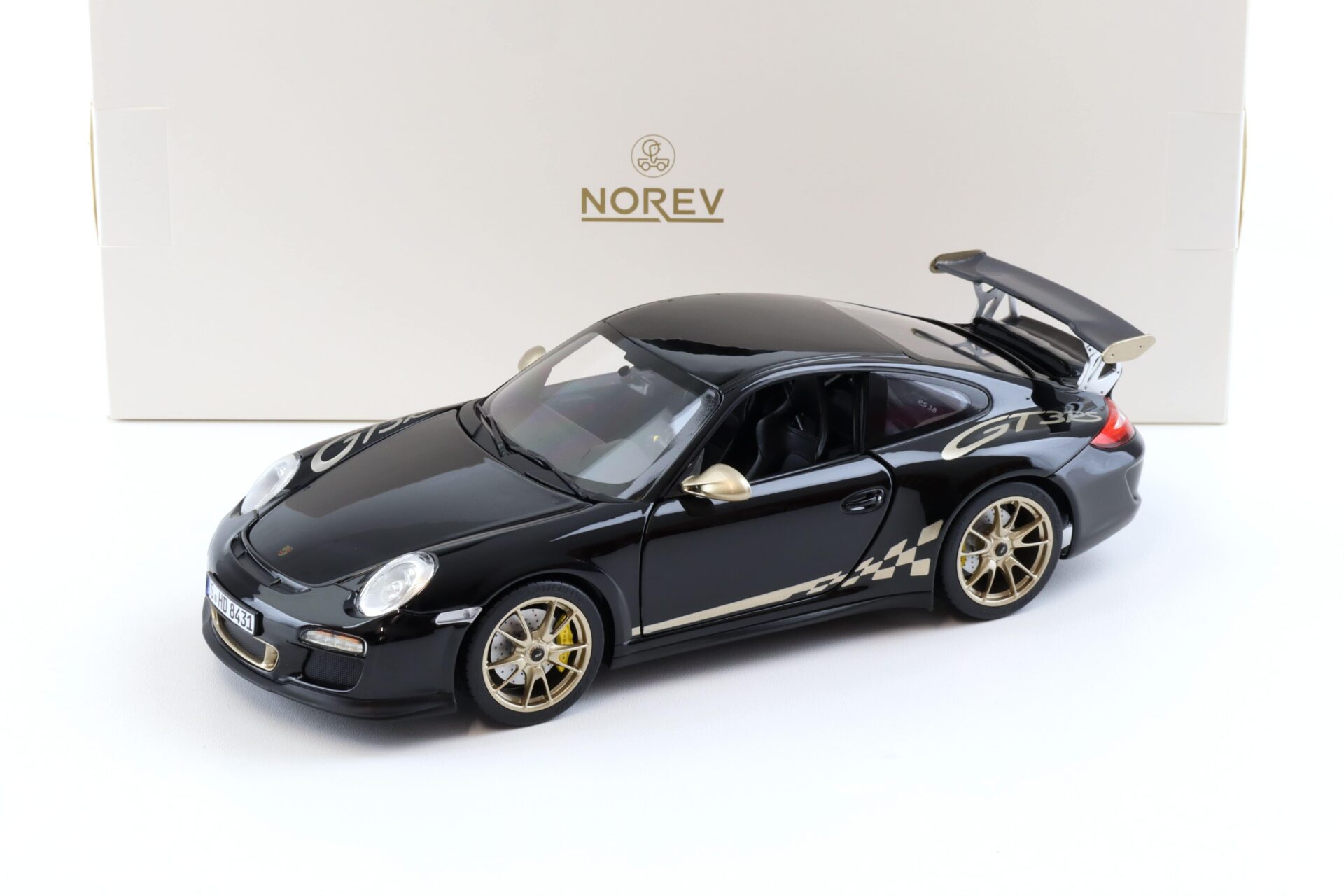 1:18 Norev Porsche 911 997.2 GT3 RS Coupe 2009 black/ gold