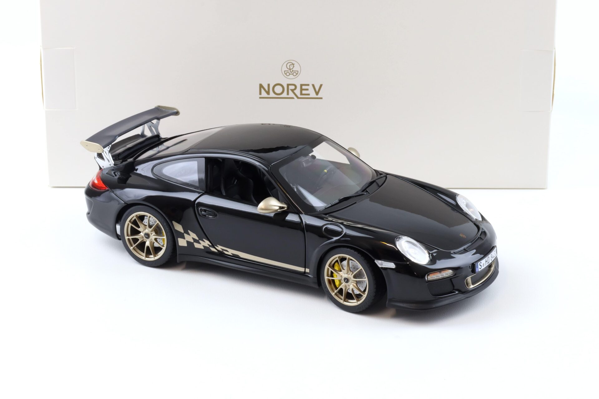 1:18 Norev Porsche 911 997.2 GT3 RS Coupe 2009 black/ gold