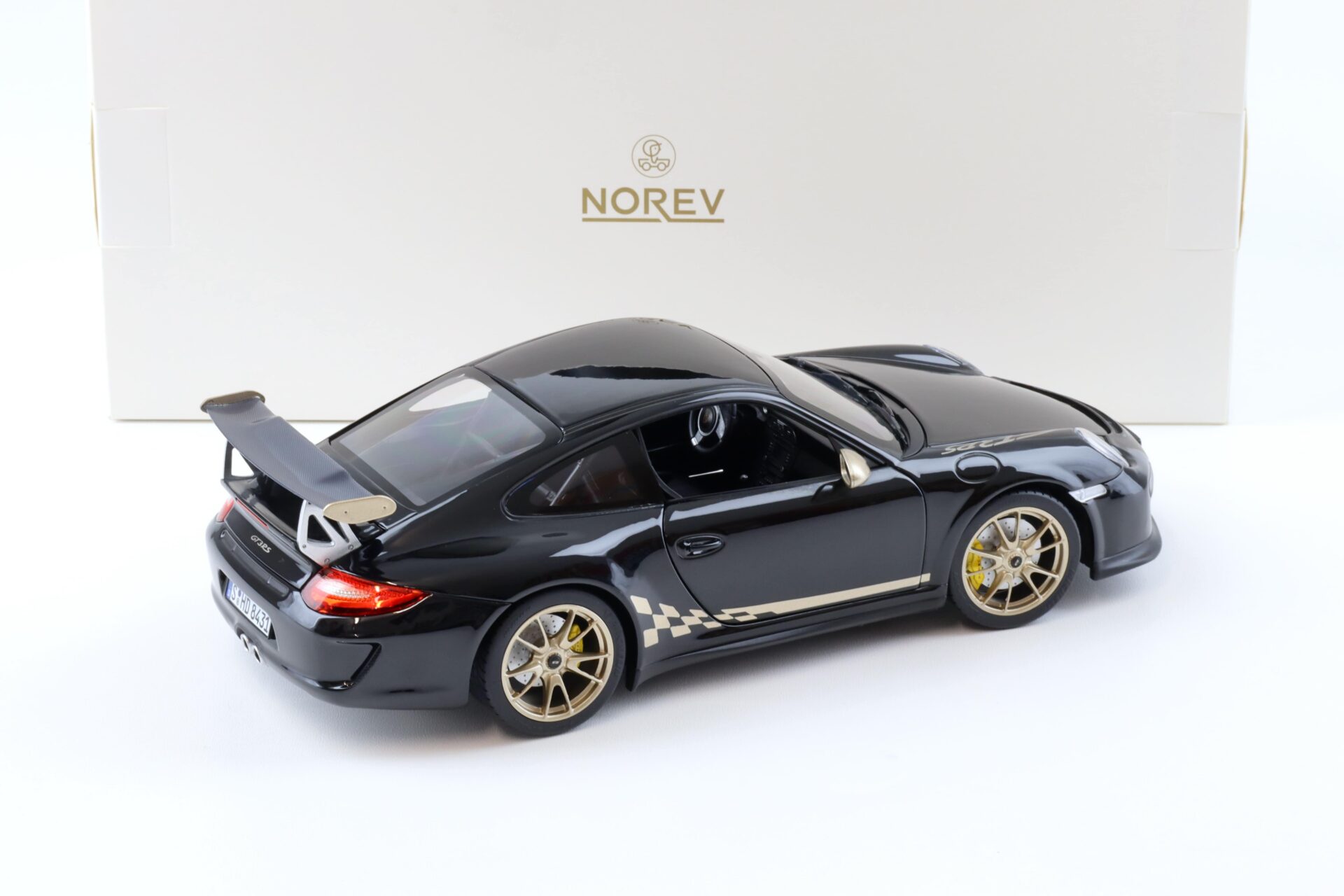 1:18 Norev Porsche 911 997.2 GT3 RS Coupe 2009 black/ gold