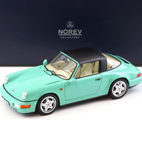 1:18 Norev Porsche 911 (964) Carrera 4 Targa 1991 mint green - Limited 200 pcs.