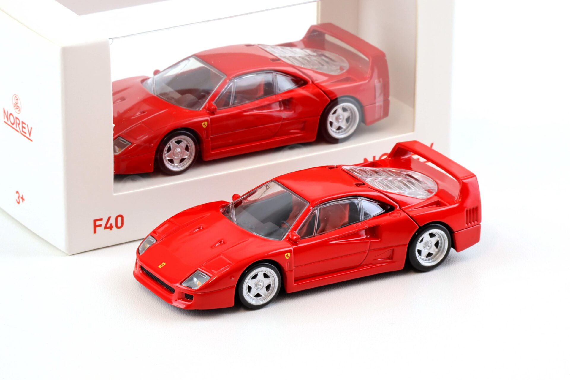 1:43 Norev Jet Car 1987 Ferrari F40 Coupe red 730001