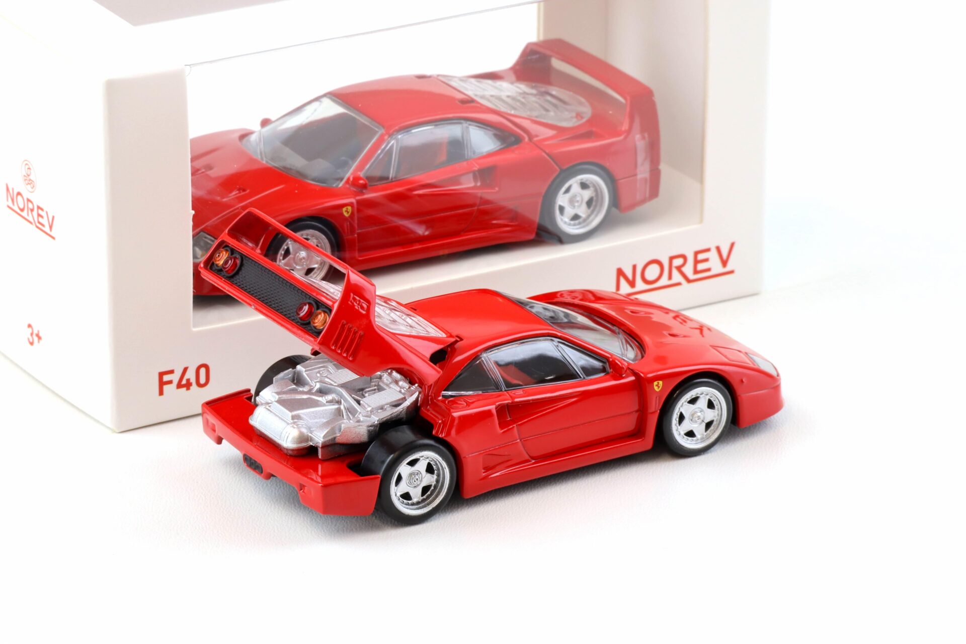 1:43 Norev Jet Car 1987 Ferrari F40 Coupe red 730001