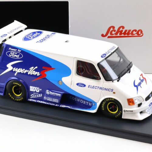 1:18 Schuco PRO.R18 Ford Transit SuperVan 3 - 1994 white/ blue