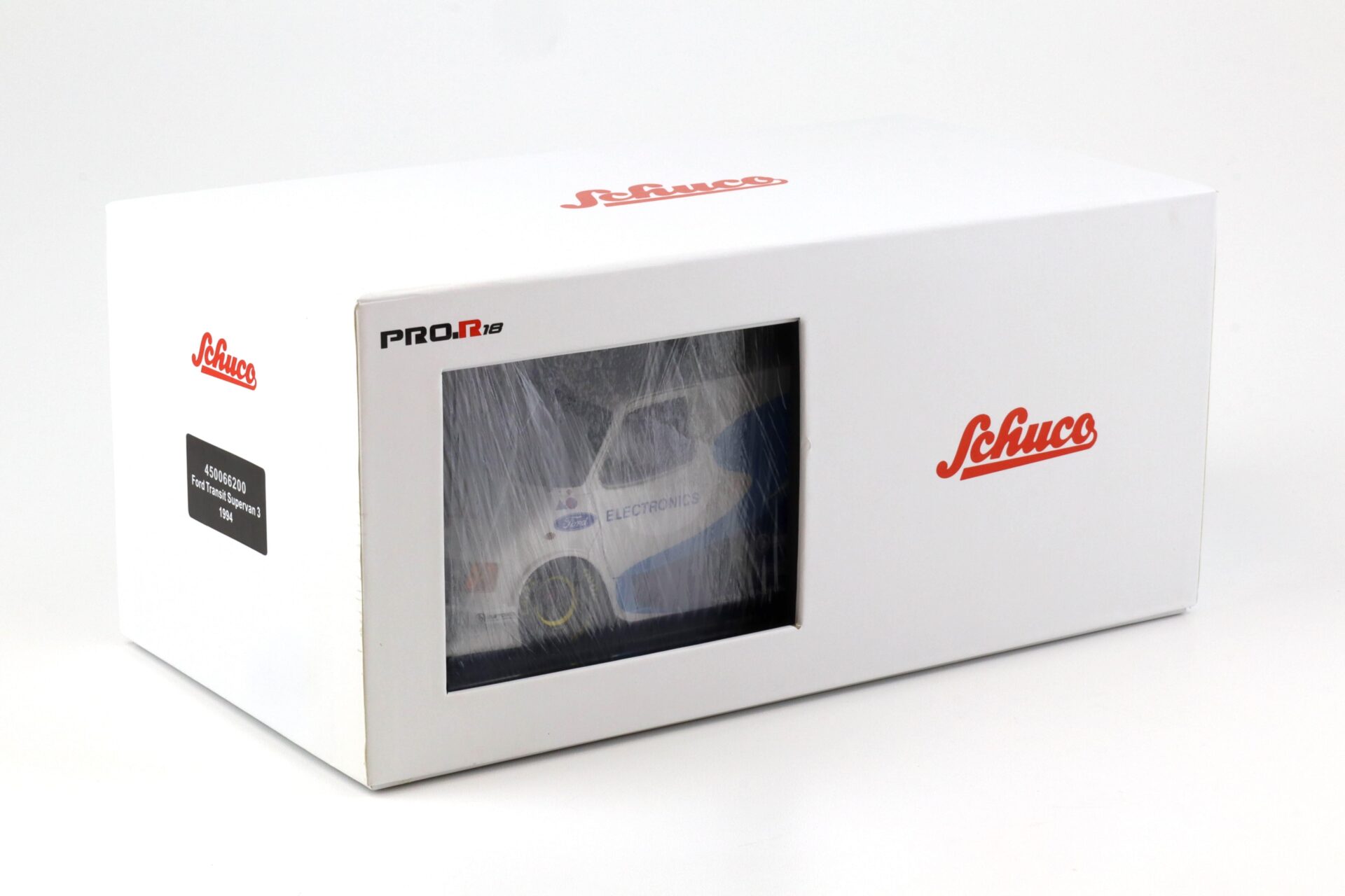 1:18 Schuco PRO.R18 Ford Transit SuperVan 3 - 1994 white/ blue