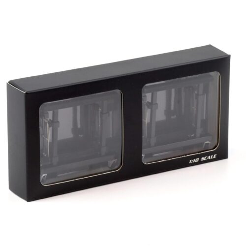 1:18 LCD Models Hood Holder Set 2 pcs. Semi Gloss black LCD-08-SGB