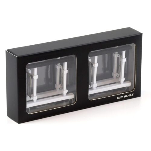 1:18 LCD Models Hood Holder Set 2 pcs. Semi Gloss white LCD-08-SGW