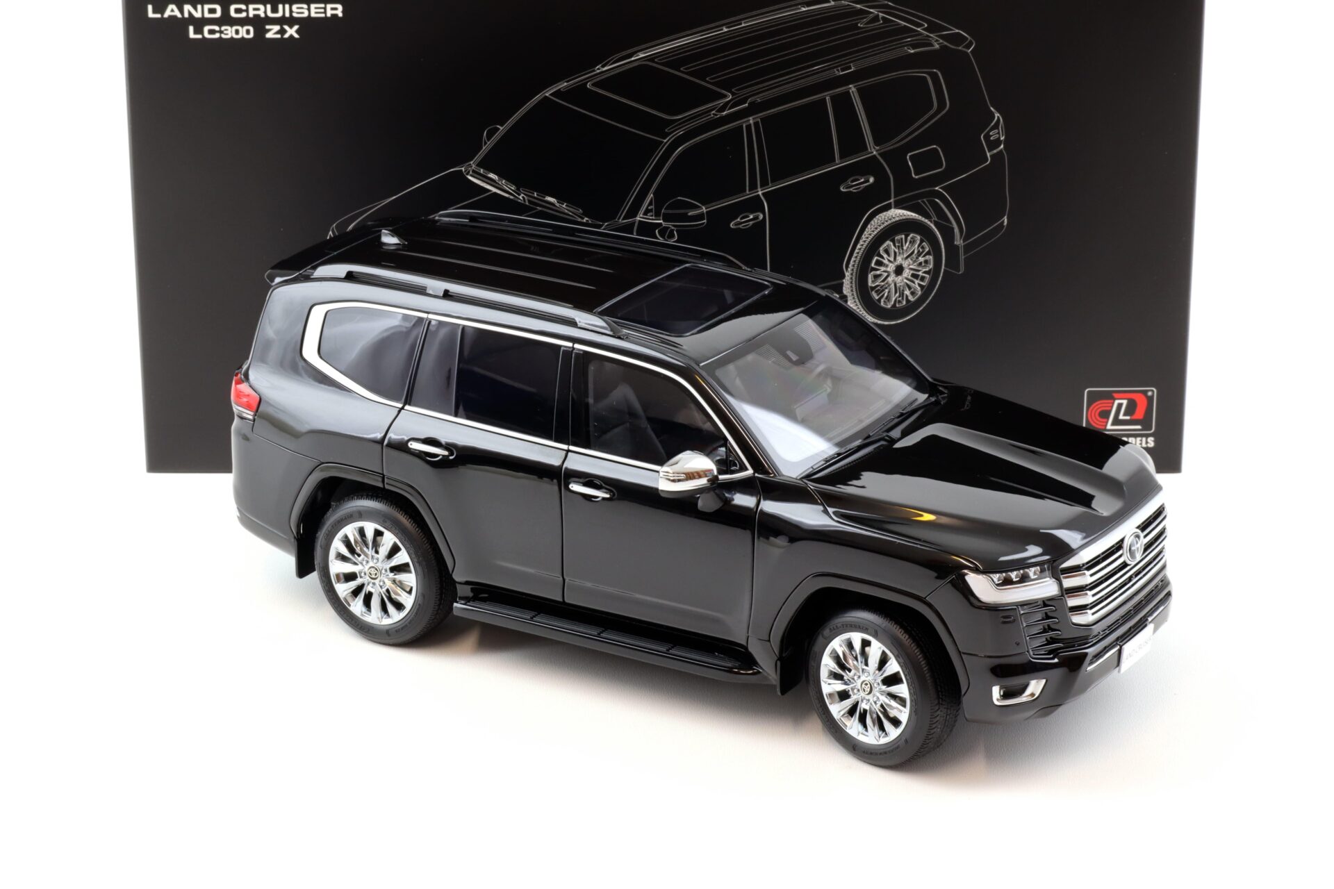 1:18 LCD Models Toyota Land Cruiser LC 300 ZX black LCD18013-ZX-BL
