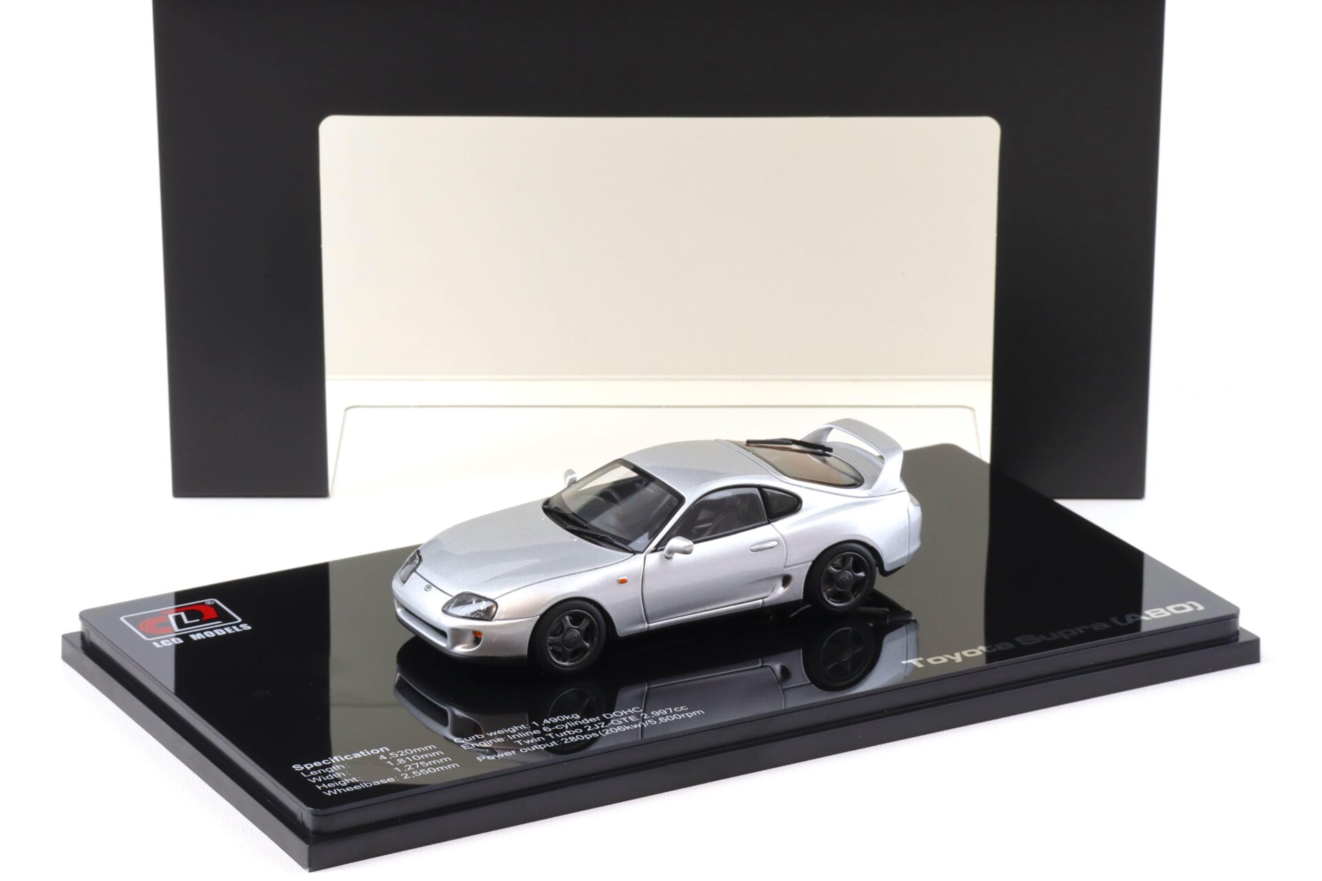 1:43 LCD Models Toyota Supra A80 Coupe RHD silver metallic LCD43009-SI