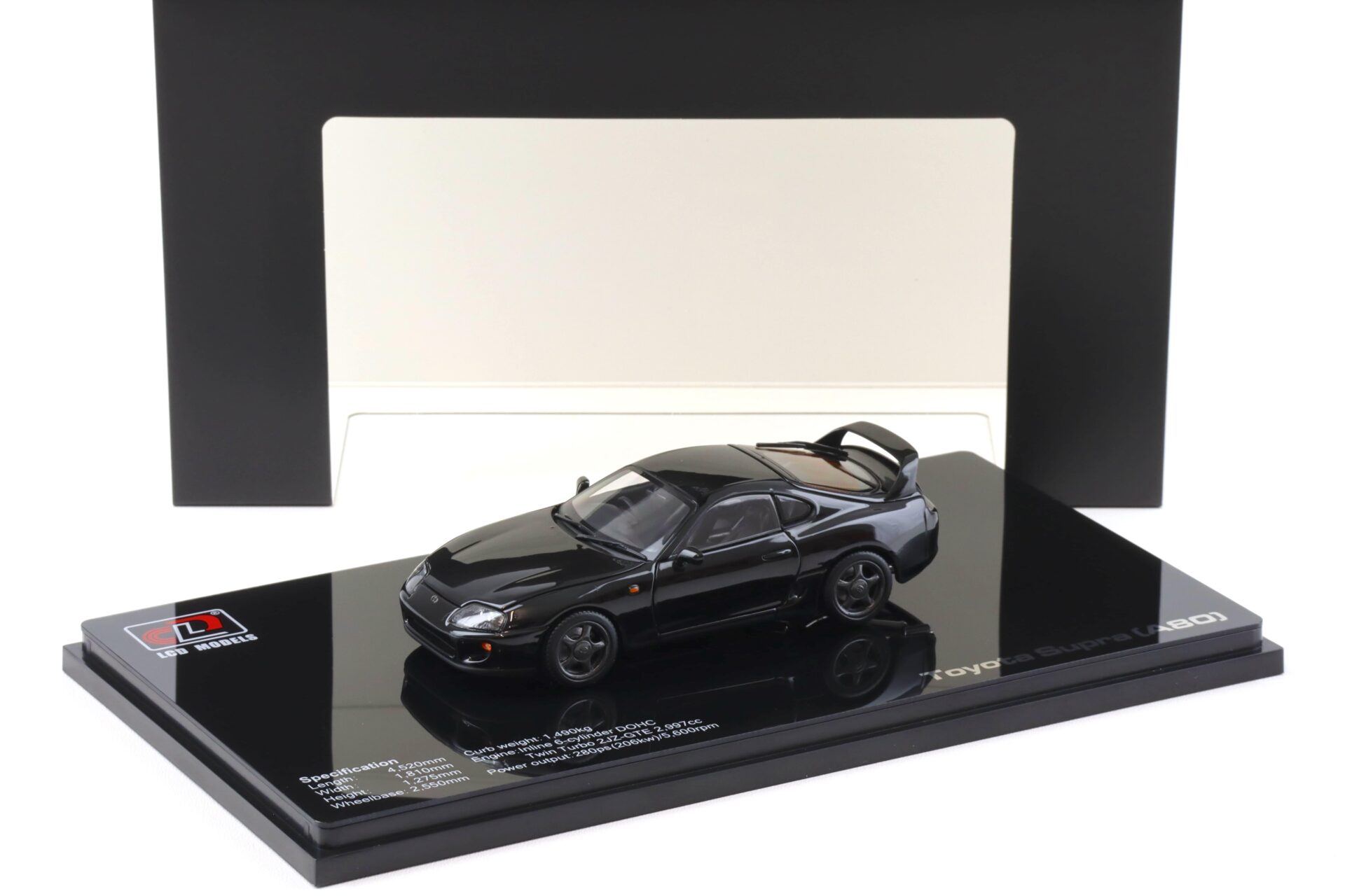 1:43 LCD Models Toyota Supra A80 Coupe RHD black LCD43009-BL