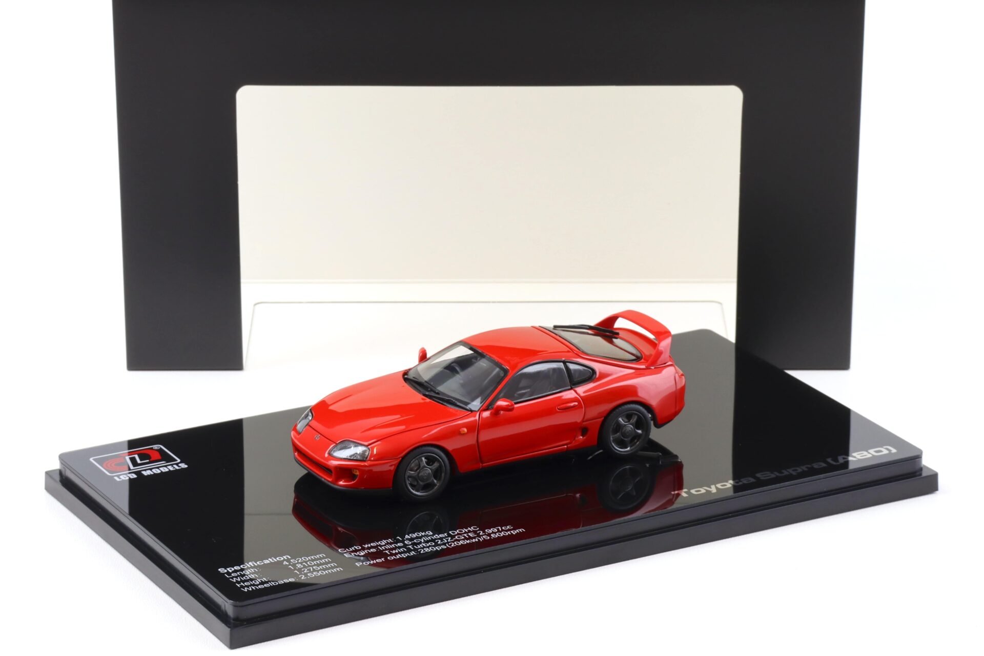 1:43 LCD Models Toyota Supra A80 Coupe RHD red LCD43009-RE