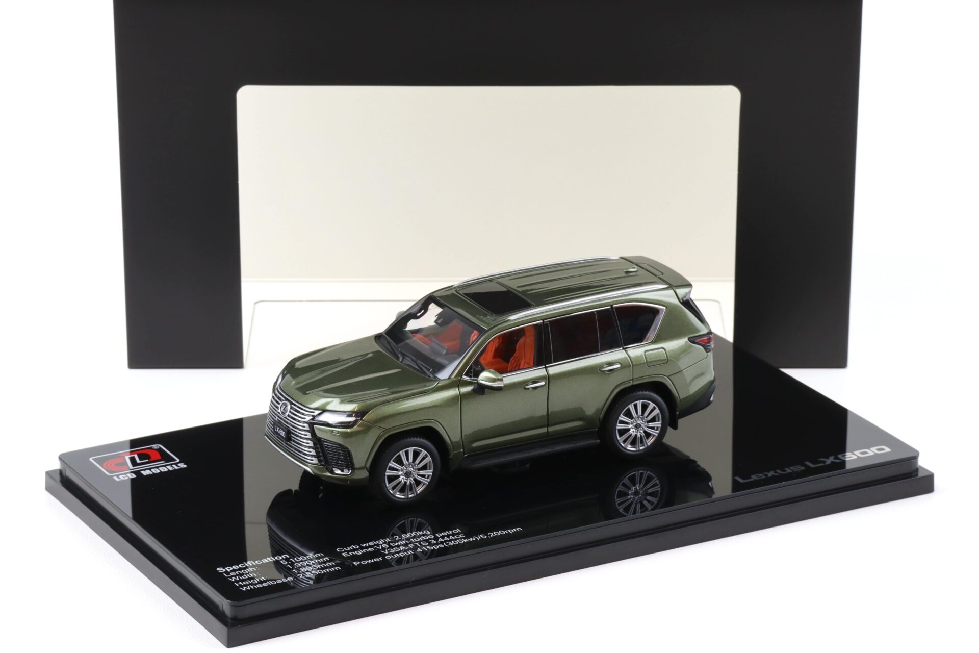 1:43 LCD Models Lexus LX600 SUV 2024 Nori green metallic LCD43013-NG