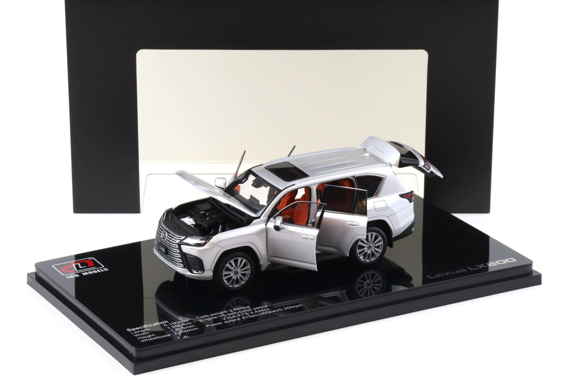 1:43 LCD Models Lexus LX600 SUV 2024 silver metallic LCD43013-SI