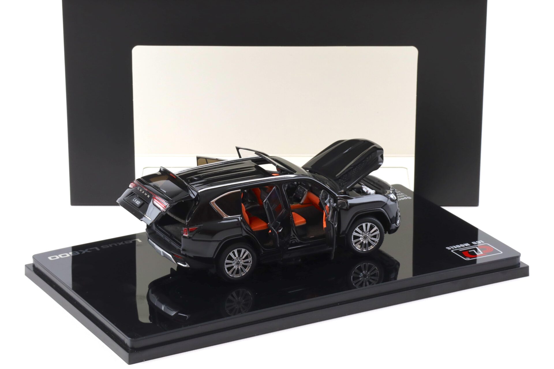 1:43 LCD Models Lexus LX600 SUV 2024 black LCD43013-BL