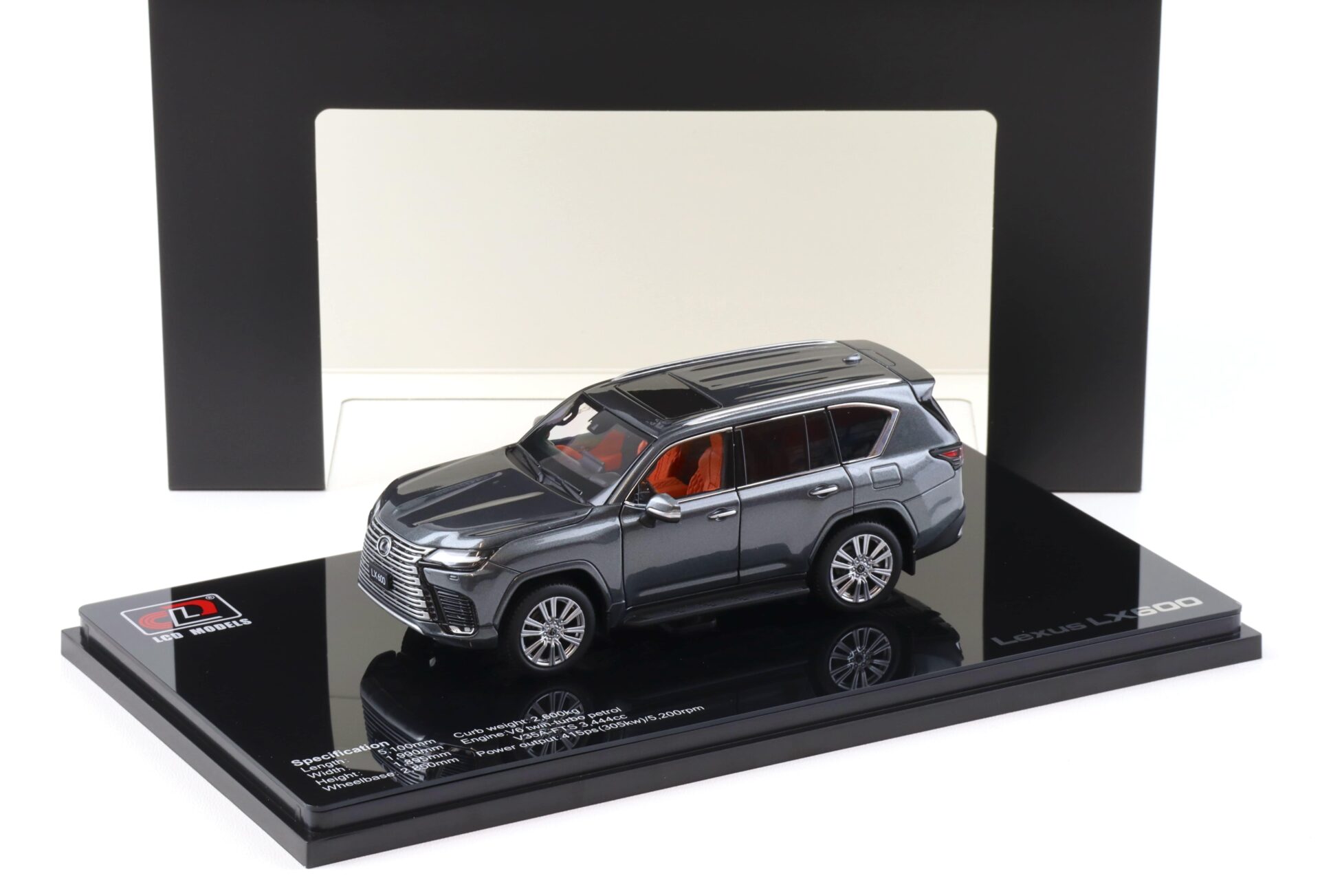 1:43 LCD Models Lexus LX600 SUV 2024 grey metallic LCD43013-GR