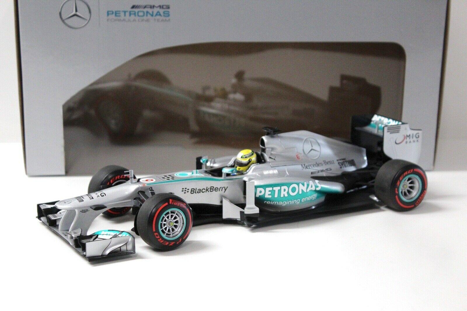 1:18 Minichamps Mercedes F1 AMG Petronas W04 Rosberg Monaco GP Winner 2013