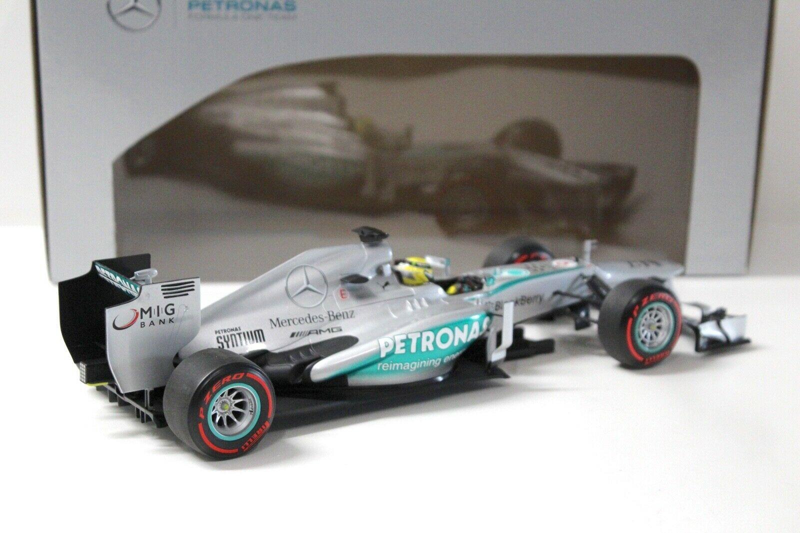 1:18 Minichamps Mercedes F1 AMG Petronas W04 Rosberg Monaco GP Winner 2013