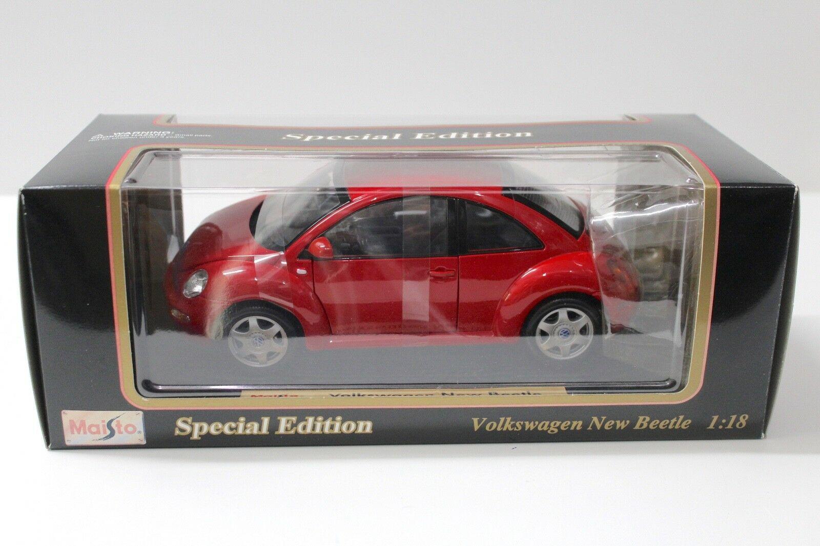 1:18 Maisto VW New Beetle red