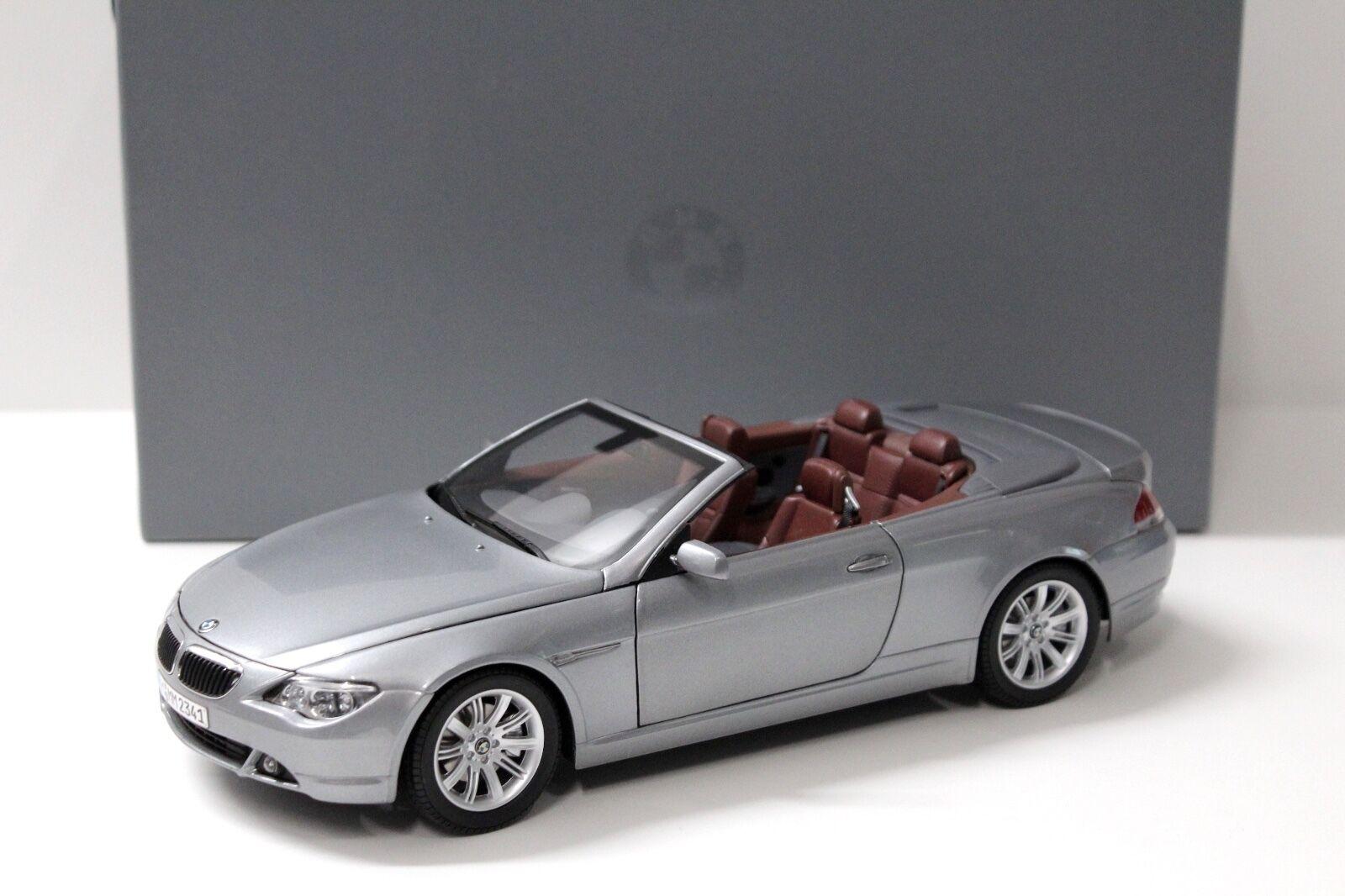 1:18 Kyosho BMW 645Ci 6er E63 Convertible grey DEALER VERSION
