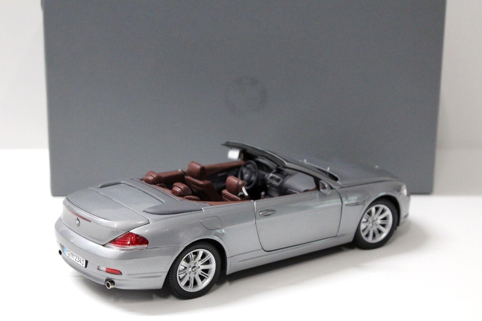 1:18 Kyosho BMW 645Ci 6er E63 Convertible grey DEALER VERSION